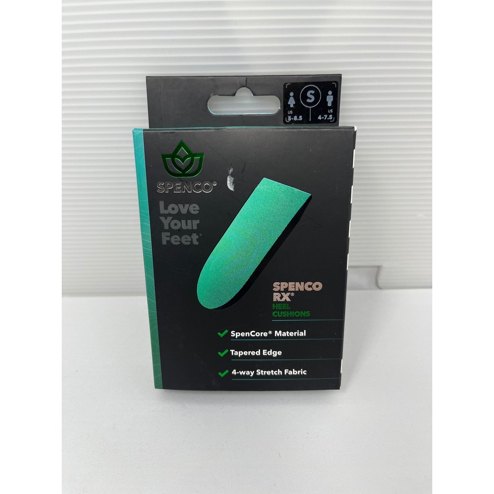 Spenco RX Heel Cushions Green Size Small Mens 4-7.5 Womens 5-8.5 4216802